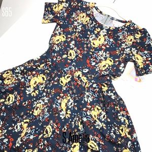 FLORAL!!! LuLaRoe Amelia Dress Pockets Pleats
